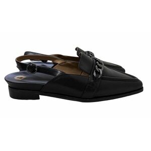 BARED Footwear 'Cemani' Black Leather Adjustable Flats Women's Size 41